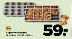 Netto Bageform i silikone, DKK 59 tilbud