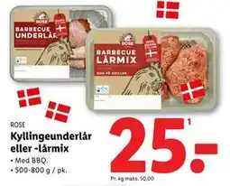 Lidl Kyllingeunderlår eller -lårmix, DKK 25 tilbud