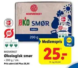 Lidl Økologisk smør, DKK 28.95, App-pris tilbud