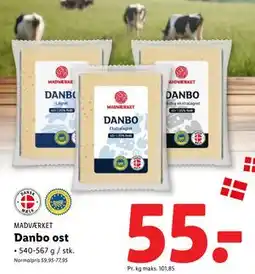 Lidl Danbo ost, DKK 55 tilbud