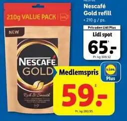 Lidl Nescafé Gold refill, DKK 65, App-pris tilbud