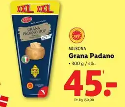 Lidl Grana Padano, DKK 45 tilbud