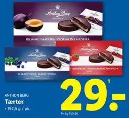Lidl Tærter, DKK 29 tilbud