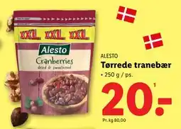Lidl Tørrede tranebær, DKK 20 tilbud
