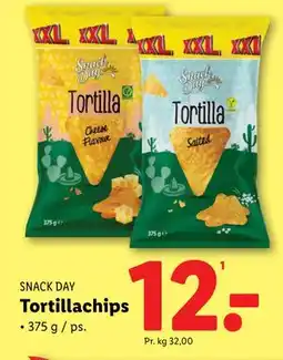 Lidl Tortillachips, DKK 12 tilbud