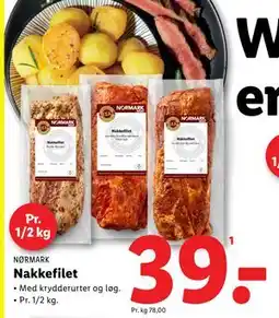 Lidl Nakkefilet, DKK 39 tilbud