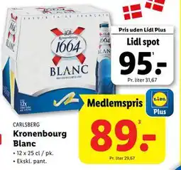 Lidl Kronenbourg Blanc, DKK 95, App-pris tilbud