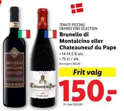 Lidl Brunello di Montalcino eller Chateauneuf du Pape, DKK 150 tilbud
