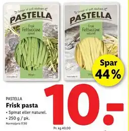Lidl Frisk pasta, DKK 10 tilbud