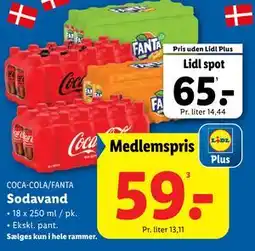 Lidl Sodavand, DKK 65, App-pris tilbud