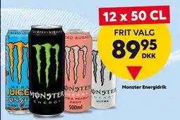 BorderShop Monster Energidrik, DKK 89.95 tilbud