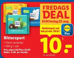 Lidl Rittersport tilbud