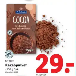 BELBAKE Kakaopulver