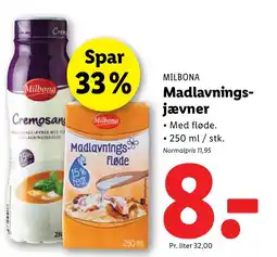 Lidl Milbona Madlavnings- jævner tilbud