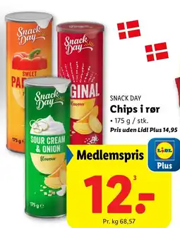 Lidl SNACK DAY Chips i rør tilbud