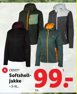 Lidl A CRIVITⓇ Softshell- jakke tilbud