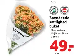 Lidl Brændende kærlighed buket tilbud