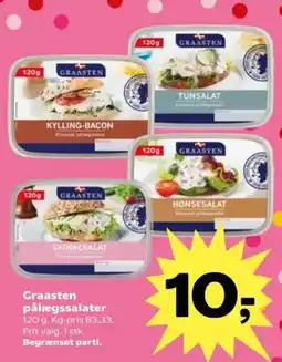 Kvickly Graasten pålægssalater tilbud