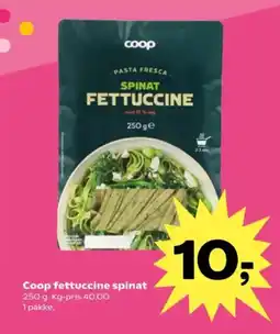 Kvickly Coop Fettuccine Spinat tilbud