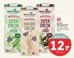 SPAR Naturli’ Økologisk Drik, DKK 12 tilbud