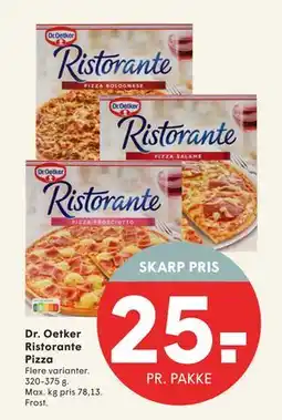 SPAR Dr. Oetker Ristorante Pizza, DKK 25 tilbud