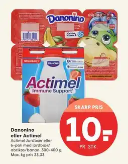 SPAR Danonino eller Actimel, DKK 10 tilbud