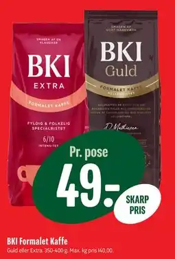 Min Købmand BKI Formalet Kaffe, DKK 49 tilbud