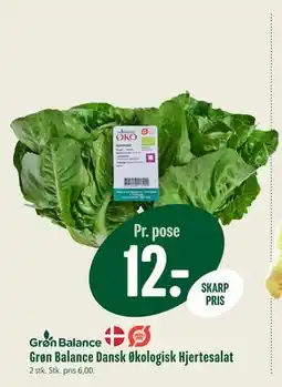 Min Købmand Grøn Balance Dansk Økologisk Hjertesalat, DKK 12 tilbud