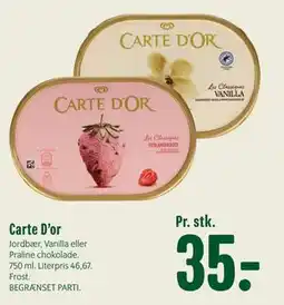 Min Købmand Carte D’or, DKK 35 tilbud