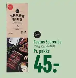 Min Købmand Gestus Spareribs, DKK 45 tilbud
