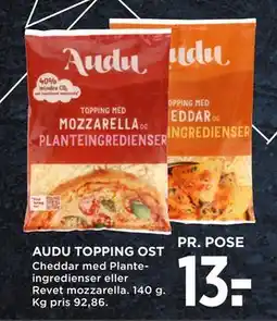 MENY AUDU TOPPING OST, DKK 13 tilbud