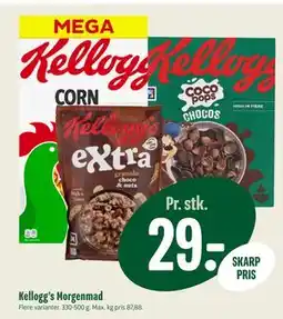Min Købmand Kellogg’s Morgenmad, DKK 29 tilbud