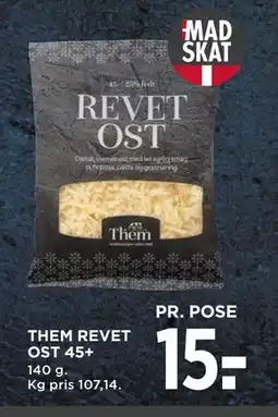 MENY THEM REVET OST 45+, DKK 15 tilbud