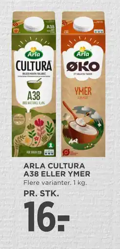 MENY ARLA CULTURA A38 ELLER YMER, DKK 16 tilbud