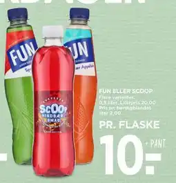 MENY FUN ELLER SCOOP, DKK 10 tilbud