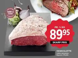 MENY OKSECULOTTE, DKK 89.95 tilbud