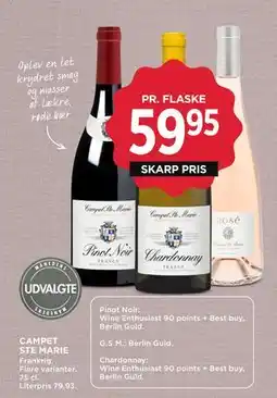 MENY CAMPET STE MARIE, DKK 59.95 tilbud