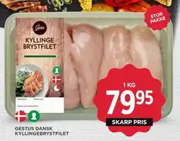 MENY GESTUS DANSK KYLLINGEBRYSTFILET, DKK 79.95 tilbud
