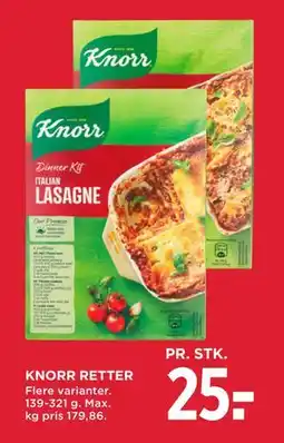 MENY KNORR RETTER, DKK 25 tilbud