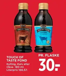 MENY TOUCH OF TASTE FOND, DKK 30 tilbud