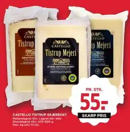 MENY CASTELLO TISTRUP SKÆREOST, DKK 55 tilbud