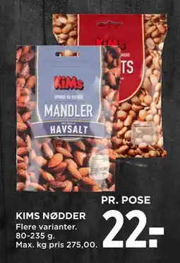 MENY KIMS NØDDER, DKK 22 tilbud