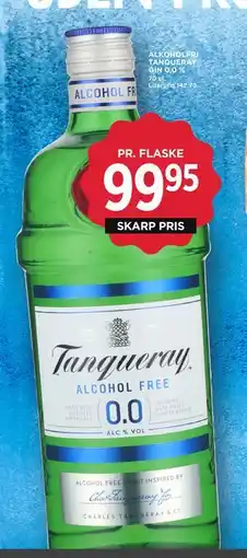 MENY ALKOHOLFRI TANQUERAY GIN 0,0 %, DKK 99.95 tilbud