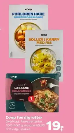 Kvickly Coop færdigretter tilbud