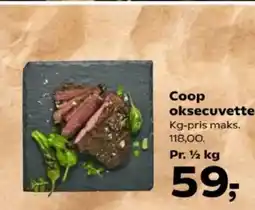Kvickly Coop oksecuvette tilbud