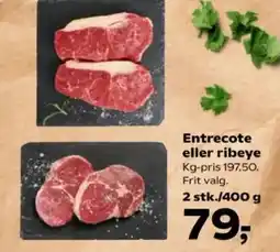 Kvickly Entrecote eller ribeye K tilbud