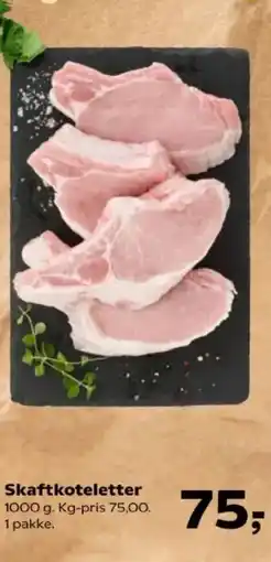 Kvickly Skaftkoteletter tilbud