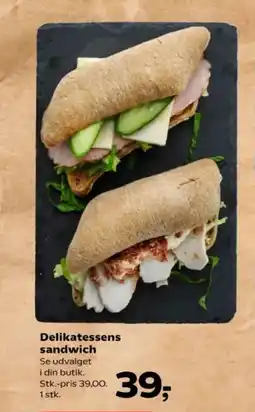 Kvickly Delikatessens sandwich Se udvalget tilbud