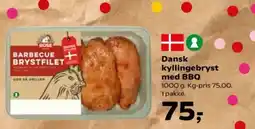 Kvickly Dansk kyllingebryst med BBQ tilbud