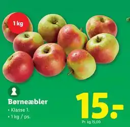 Lidl Børneæbler, DKK 15 tilbud